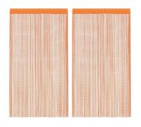 “Winter Sale""TOP Décoration de Chambre élégant Orange - Rideaux à fils 2 pcs orange 100x250cm PRO73188