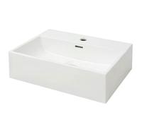 “Winter Sale""TOP Évier/lavabo pour cuisine/salle de bain Blanc - Vasque avec trou de robinet en céramique Blanc 51,5x38,5x15cm