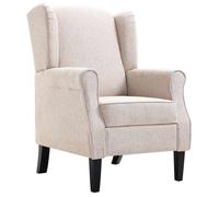 “Winter Sale""TOP Fauteuil Chaise de relaxation Beige - Fauteuil beige tissu PRO16646