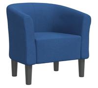“Winter Sale""TOP Fauteuil Chaise de relaxation Bleu - Chaise cabriolet bleu tissu PRO53872