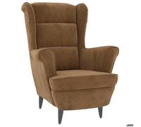 “Winter Sale""TOP Fauteuil Chaise de relaxation Brun - Fauteuil marron velours PRO60541