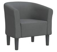 “Winter Sale""TOP Fauteuil Chaise de relaxation Gris - Chaise cabriolet gris foncé tissu PRO45045