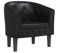 “Winter Sale""TOP Fauteuil Chaise de relaxation Noir - Chaise cabriolet noir similicuir PRO75641