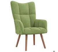 “Winter Sale""TOP Fauteuil Chaise de relaxation Vert - Chaise de relaxation Vert clair Velours PRO16296