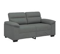 “Winter Sale""TOP Fauteuil/Chaise-Sofa Gris - Canapé à 2 places gris foncé 120cm tissu PRO87831