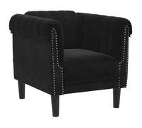 “Winter Sale""TOP Fauteuil/Chaise-Sofa Noir - Fauteuil noir velours PRO87301
