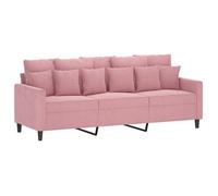 “Winter Sale""TOP Fauteuil/Chaise-Sofa Rose - Canapé à 3 places Rose 180cm Velours PRO42857