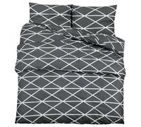 “Winter Sale""TOP Housse de couette Gris - Ensemble de housse de couette Gris 200x200cm Coton PRO89759