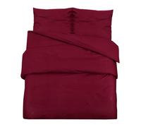“Winter Sale""TOP Housse de couette Rouge - Ensemble de housse de couette Bordeaux 240x220cm Microfibre PRO24725
