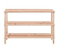 “Winter Sale""TOP Meuble à chaussures Beige - Range-chaussures à 3 étagères Bois de sapin solide PRO12863