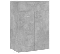 “Winter Sale""TOP Meuble à chaussures Gris - Armoire à chaussures Gris béton 60x35x84cm - bois d'ingénierie PRO51179