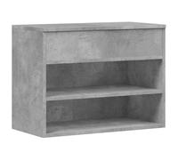 “Winter Sale""TOP Meuble à chaussures Gris - Banc à chaussures Gris béton 60x30x45cm - Bois d’ingénierie PRO59374