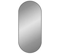 “Winter Sale""TOP miroir mural magnifique Noir - Miroir mural Noir 100x45cm Ovale PRO54014