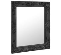 “Winter Sale""TOP miroir mural magnifique Noir - Miroir mural style baroque 50x60cm noir PRO91821