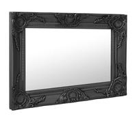 “Winter Sale""TOP miroir mural magnifique Noir - Miroir mural style baroque 60x40cm noir PRO37021