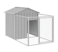 “Winter Sale""TOP niche pour chien polyvalente jouerr Gris - Niche pour chien avec cour gris clair 117x201x123cm PRO25350