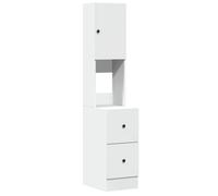 “Winter Sale""TOP Placard suisine Blanc - Armoire de cuisine blanc 35x50x180cm - bois d'ingénierie PRO40191