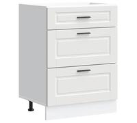 “Winter Sale""TOP Placard suisine Blanc - Armoire de cuisine Porto blanc bois d'ingénierie PRO35513