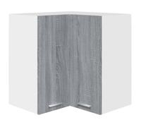 “Winter Sale""TOP Placard suisine Gris - Armoire d'angle suspendue ""Lyon"" Gris Sonoma 57x57x60cm - bois d'ingénierie PRO63563