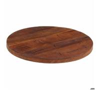 “Winter Sale""TOP Plateau de table Brun - Dessus de table Ø 60x2 5cm rond bois massif de récupération PRO47869