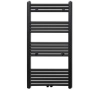 “Winter Sale""TOP Radiateurs Noir - Sèche-serviettes eau chaude à rails droits noir 600x1160 mm PRO20718