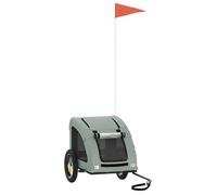 “Winter Sale""TOP Remorque de vélo pour animaux de compagnie Gris - Remorque de vélo pour animaux de compagnie gris PRO95638