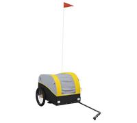 “Winter Sale""TOP Remorques de vélo Jaune - Remorque de vélo noir et jaune 30 kg fer PRO96741