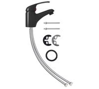 “Winter Sale""TOP Robinets Noir - Mitigeur de lavabo Noir 13x10cm PRO29848