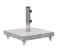 “Winter Sale""TOP Socle de parasol Gris - Socle de parasol Granite 30 kg Carré Gris PRO20777