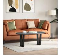 “Winter Sale""TOP Support de table Noir - Pieds de table basse en forme de V 2 pièces Noir 28x(42-43,3)cm Acier PRO91495