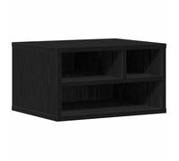 “Winter Sale""TOP Supports pour imprimante Noir - Support d'imprimante avec stockage Chêne noir 40x32x22,5cm PRO43712