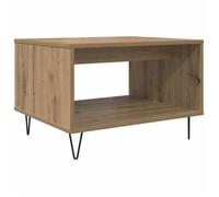 “Winter Sale""TOP Table à café Beige - Table basse chêne artisanal 60x50x40cm - bois d'ingénierie PRO55756