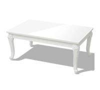“Winter Sale""TOP Table à café Blanche - Table basse 100x60x42cm Blanche brillant PRO58955