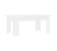 “Winter Sale""TOP Table à café Blanche - Table basse Blanche 100x60x42cm - bois d'ingénierie PRO26804