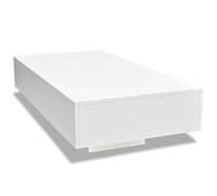 “Winter Sale""TOP Table à café Blanche - Table basse Blanche brillant PRO64148