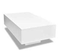 “Winter Sale""TOP Table à café Blanche - Table basse Blanche brillant PRO76877