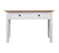 “Winter Sale""TOP Table à café Blanche - Table console Blanche 110x40x72cm Pin solide Gamme Panama PRO59659