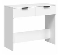 “Winter Sale""TOP Table à café Blanche - Table console Blanche 90x36x75cm - bois d'ingénierie PRO36567