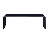 “Winter Sale""TOP Table à café Noire - Table basse Noire 98x45x31cm Verre trempé PRO62601