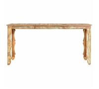 “Winter Sale""TOP Table de cuisine style minimaliste Brun - Table de salle à manger 160x80x76cm - bois de récupération massif PRO9895