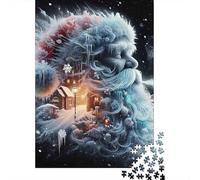 Winter Santa Fantasy Adult Jigsaw for Wall Decor Winter Landscape with Trees Educational Game Decompression 1000Pc 38x26cm 1000pcs