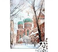 Winter Scene with Snowy Trees-1 Plaque Métallique Vintage 52x38cm/1000pcs pour Le Pub Ou Le Café, Style Vintage pour L’intérieur