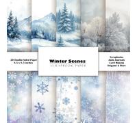 Winter Scenes Scrapbook Paper: Double-Sided Decorative Craft Papers for Junk Journals, Wrapping, Card Making, Mixed Media & More