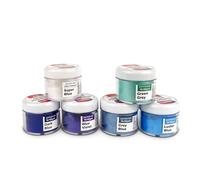 WINTER SET - 6 pigments d'hiver, colorants naturels à effet hivernal, poudre colorante pour savon, slime, résine époxy, bougies et autres matériaux.