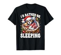 Winter Sleep Shih Tzu for Women Men Id Rather Be Sleeping T-Shirt