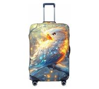 Winter Snow Tree - Housses de voyage pour perroquets blancs, housses élastiques pour valises de 45 à 81 cm, Noir, Mediano