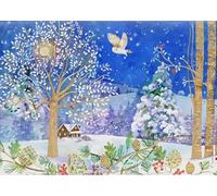 Winter Starlight Deluxe Boxed Holiday Cards (20 cards, 21 self-sealing envelopes)