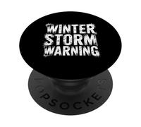 Winter Storm Warning Alerte météorologue |- PopSockets PopGrip Adhésif