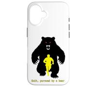 Winter Tale Stage Direction Exit Bear Shakespeare Comédie Coque pour iPhone 16