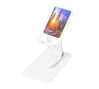 Winter Under The Sunshine Support de téléphone réglable pour iPhone et tous les téléphones, rotation à 360°, pliable intégré, base carrée